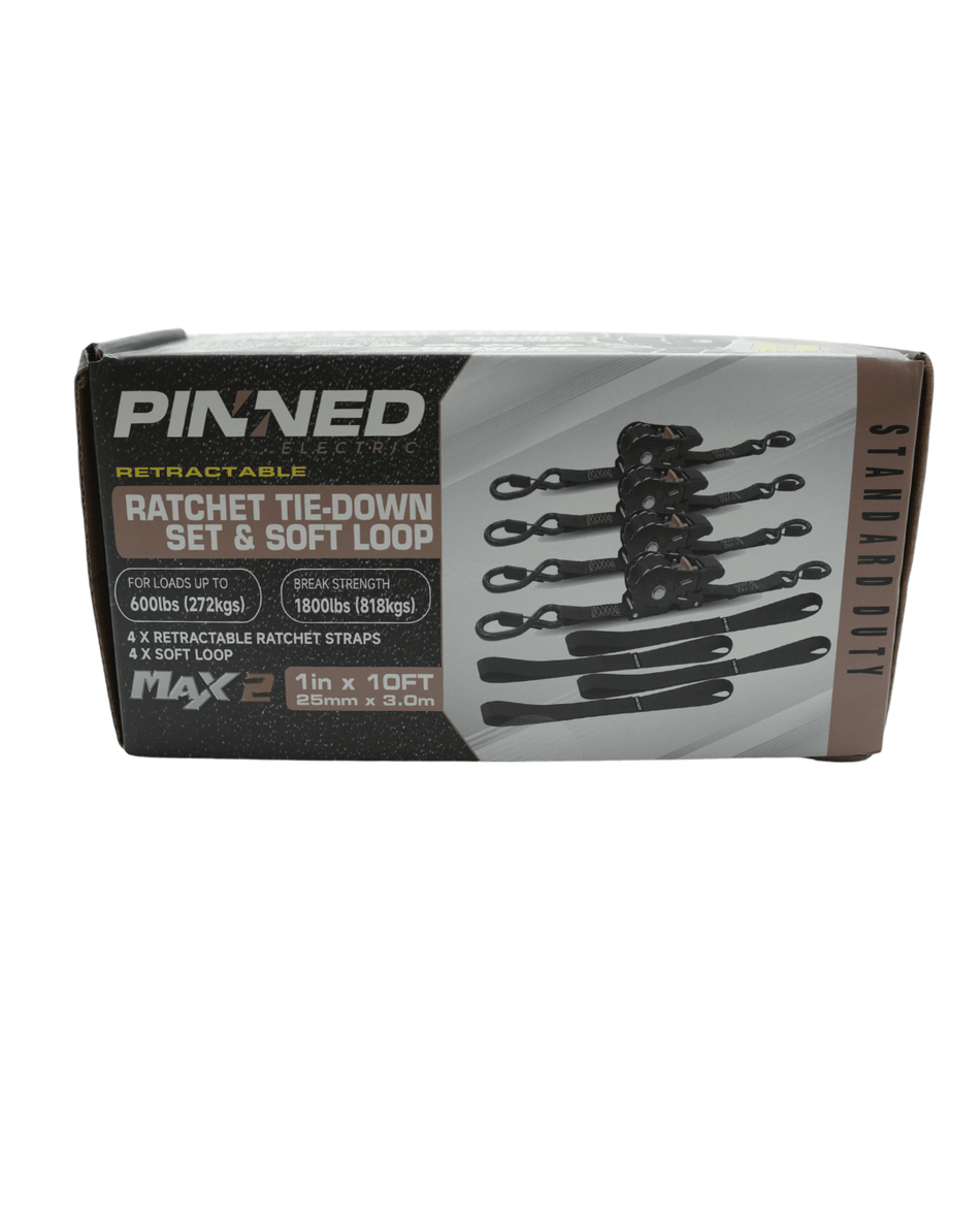 Pinned Electric Ratchet Tie-Down Set - Pinned Electric
