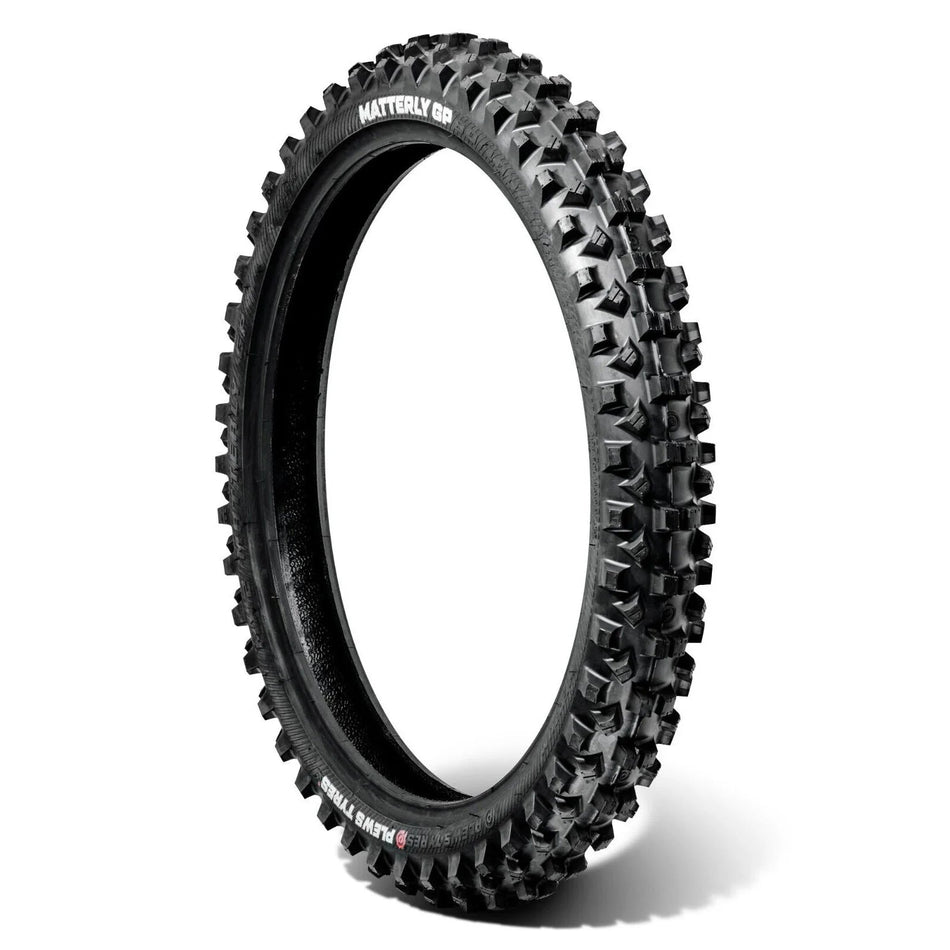 Plews Tyres - MX2 MATTERLY GP - Intermediate - All Terrain Motocross Front Tire - Pinned Electric