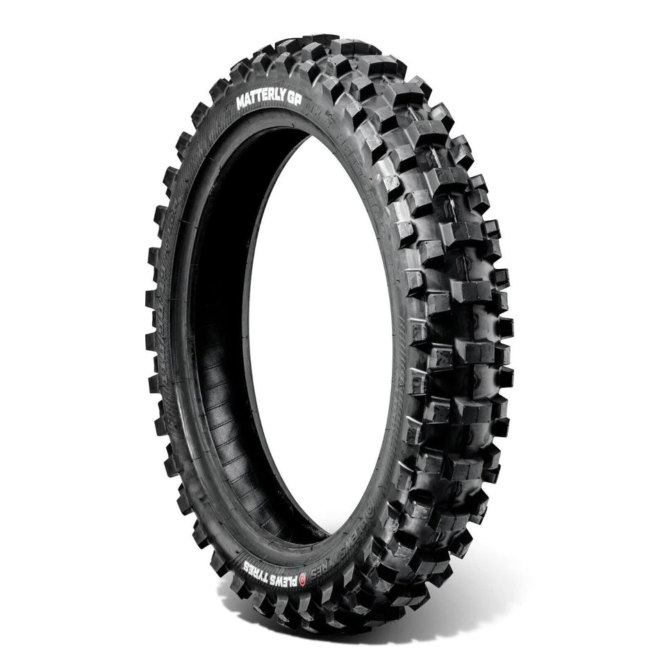 Plews Tyres - MX2 MATTERLY GP - Intermediate - All Terrain Motocross Rear Tire - Pinned Electric