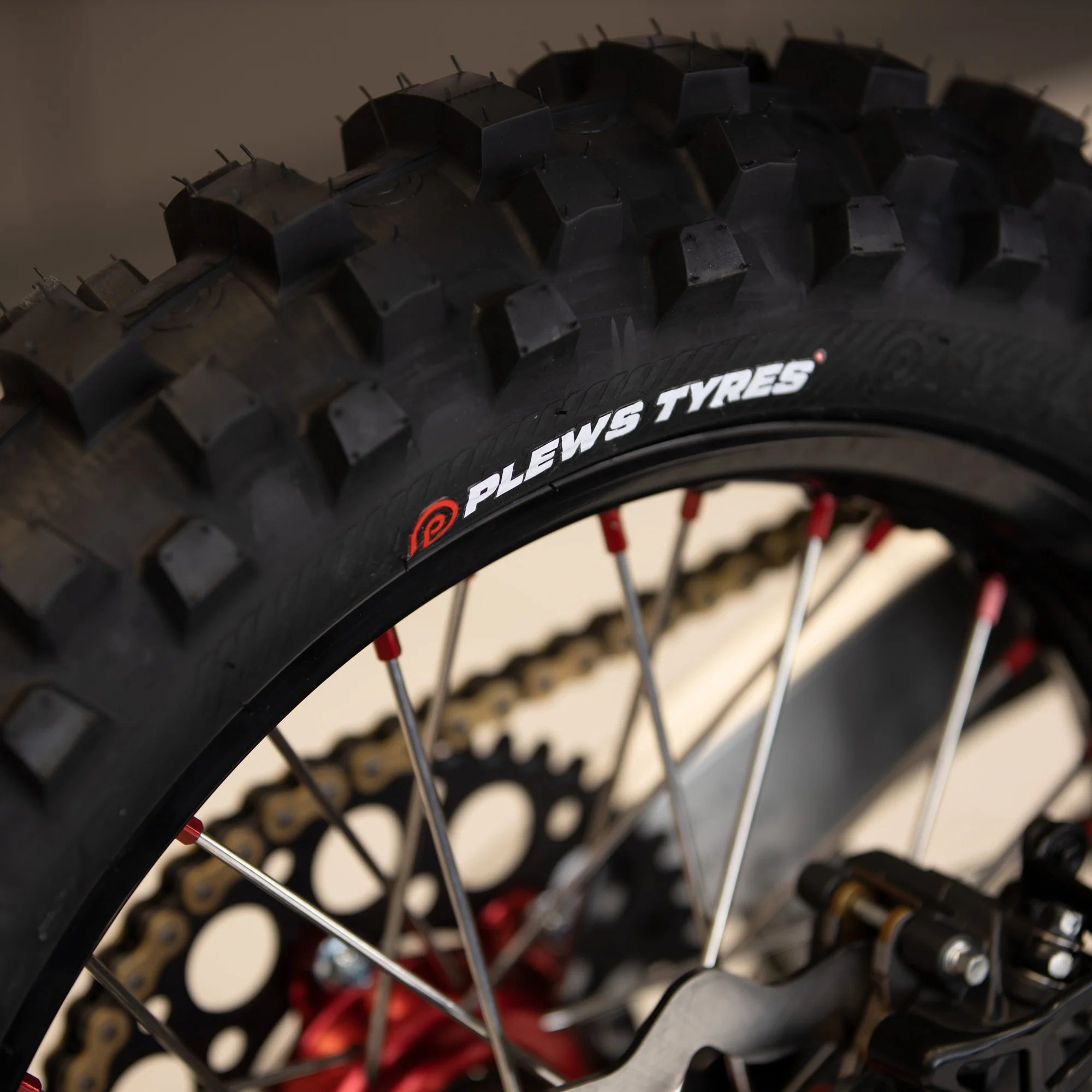 Plews Tyres - MX2 MATTERLY GP - Intermediate - All Terrain Motocross Rear Tire - Pinned Electric