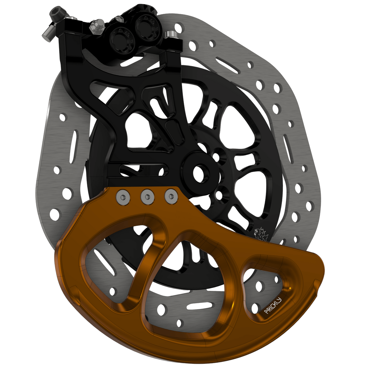 Prickly Disc Guard Fin - Pinned Electric