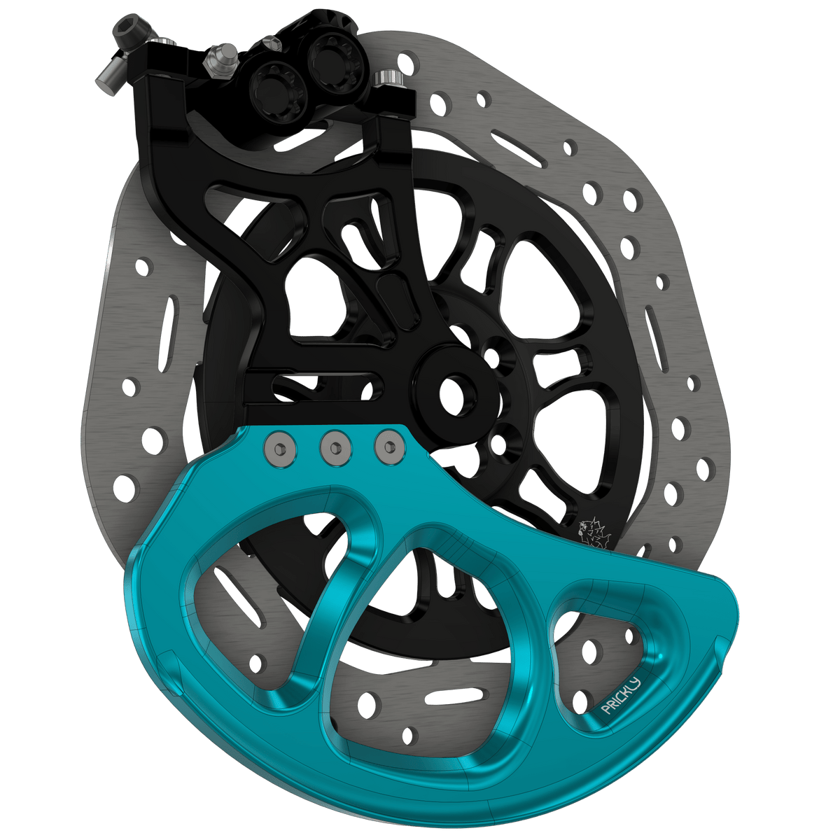 Prickly Disc Guard Fin - Pinned Electric