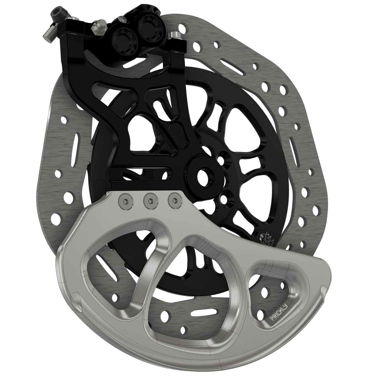 Prickly Disc Guard Fin - Pinned Electric