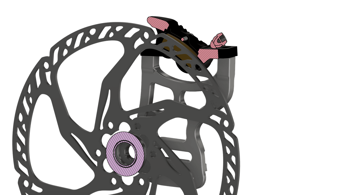 Prickly Motorsports 220mm Rear Caliper Mount - Pinned Electric