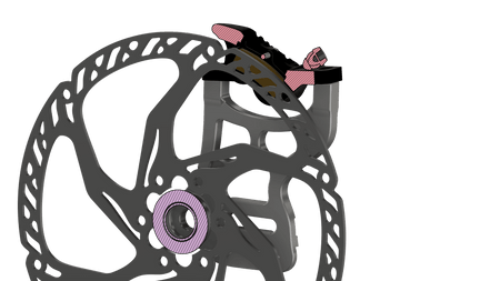 Prickly Motorsports 220mm Rear Caliper Mount - Pinned Electric