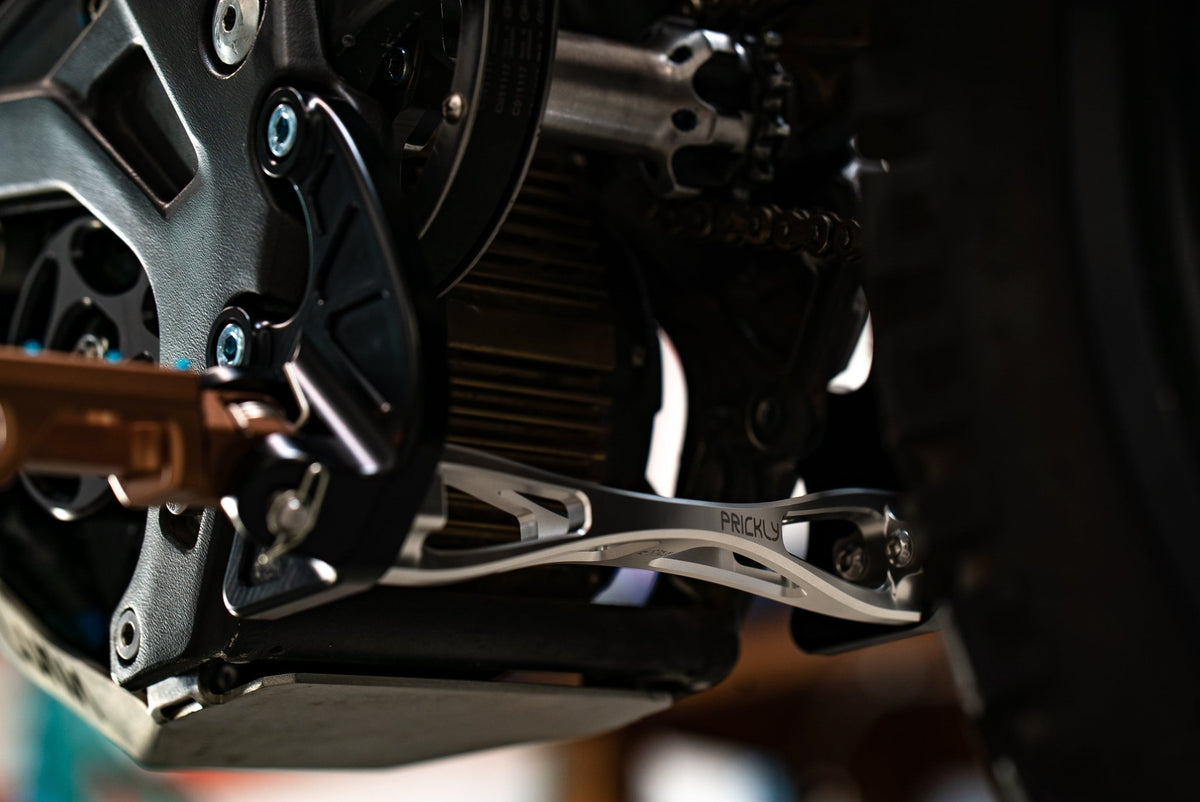 Prickly Motorsports Footpeg Brackets E Ride - Pinned Electric