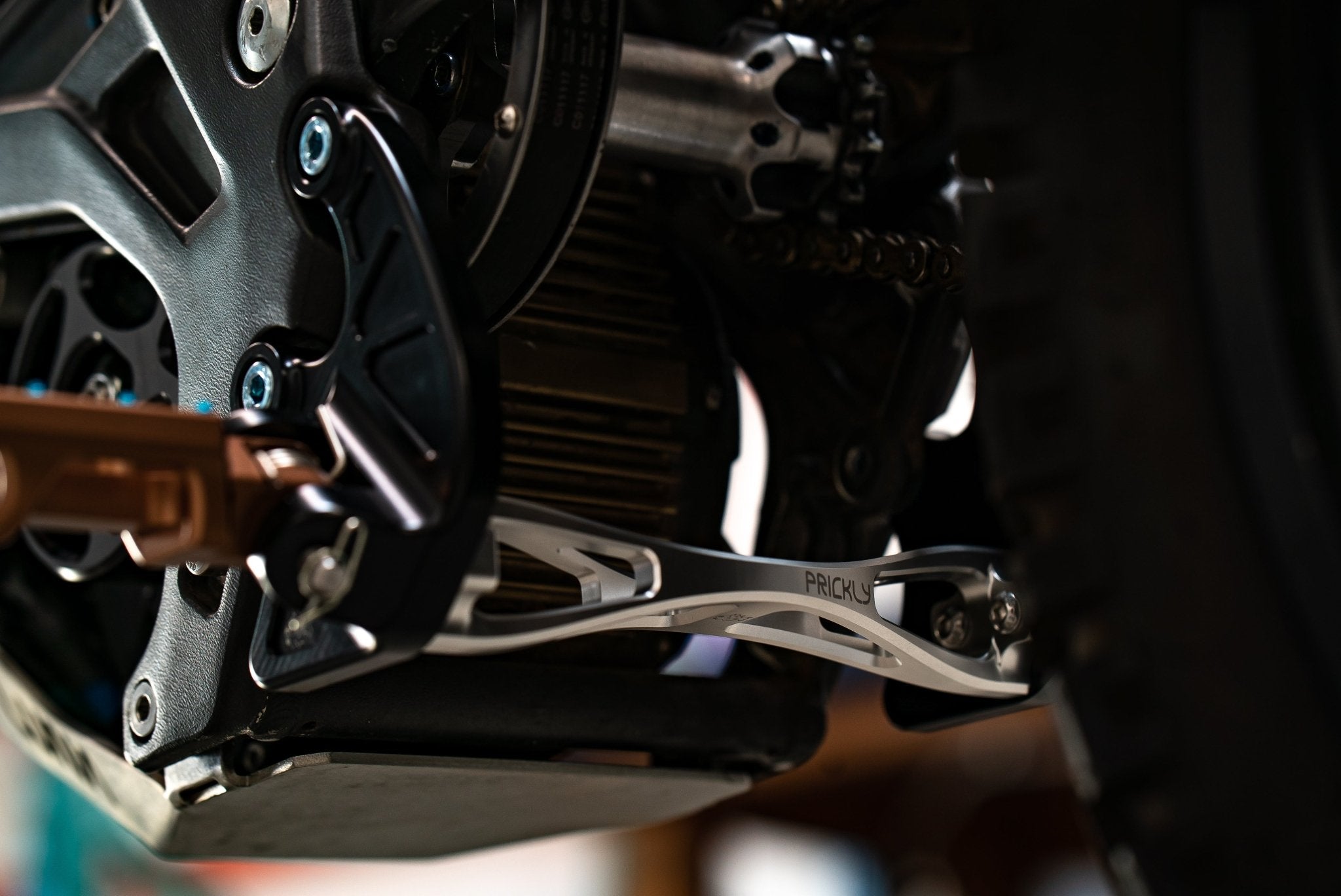Prickly Motorsports Footpeg Brackets E Ride - Pinned Electric