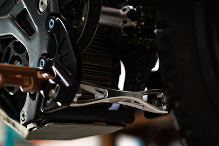 Prickly Motorsports Footpeg Brackets E Ride - Pinned Electric