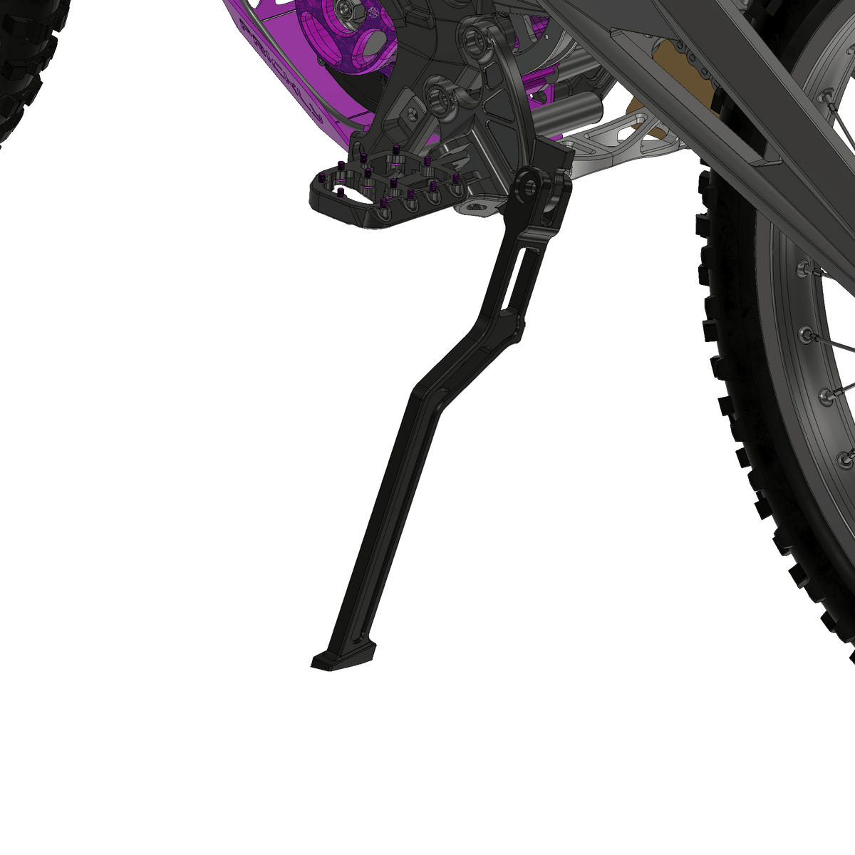 Prickly Motorsports Kickstand - Pinned Electric
