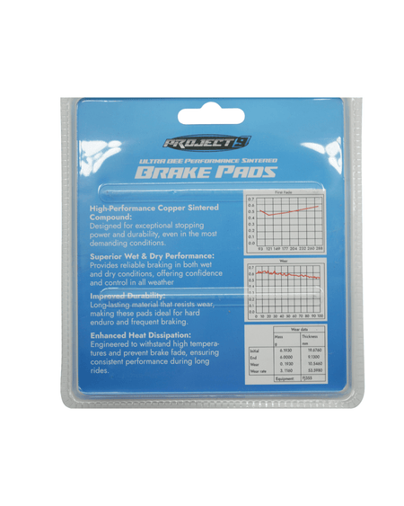 Project 9 Brake Pads - Pinned Electric