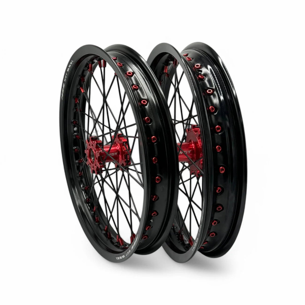 Supermoto 17x17 Wheel Set - Pinned Electric