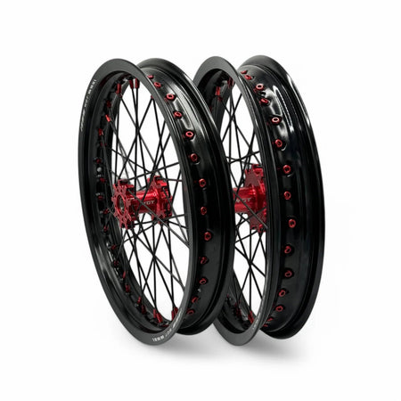 Supermoto 17x17 Wheel Set - Pinned Electric