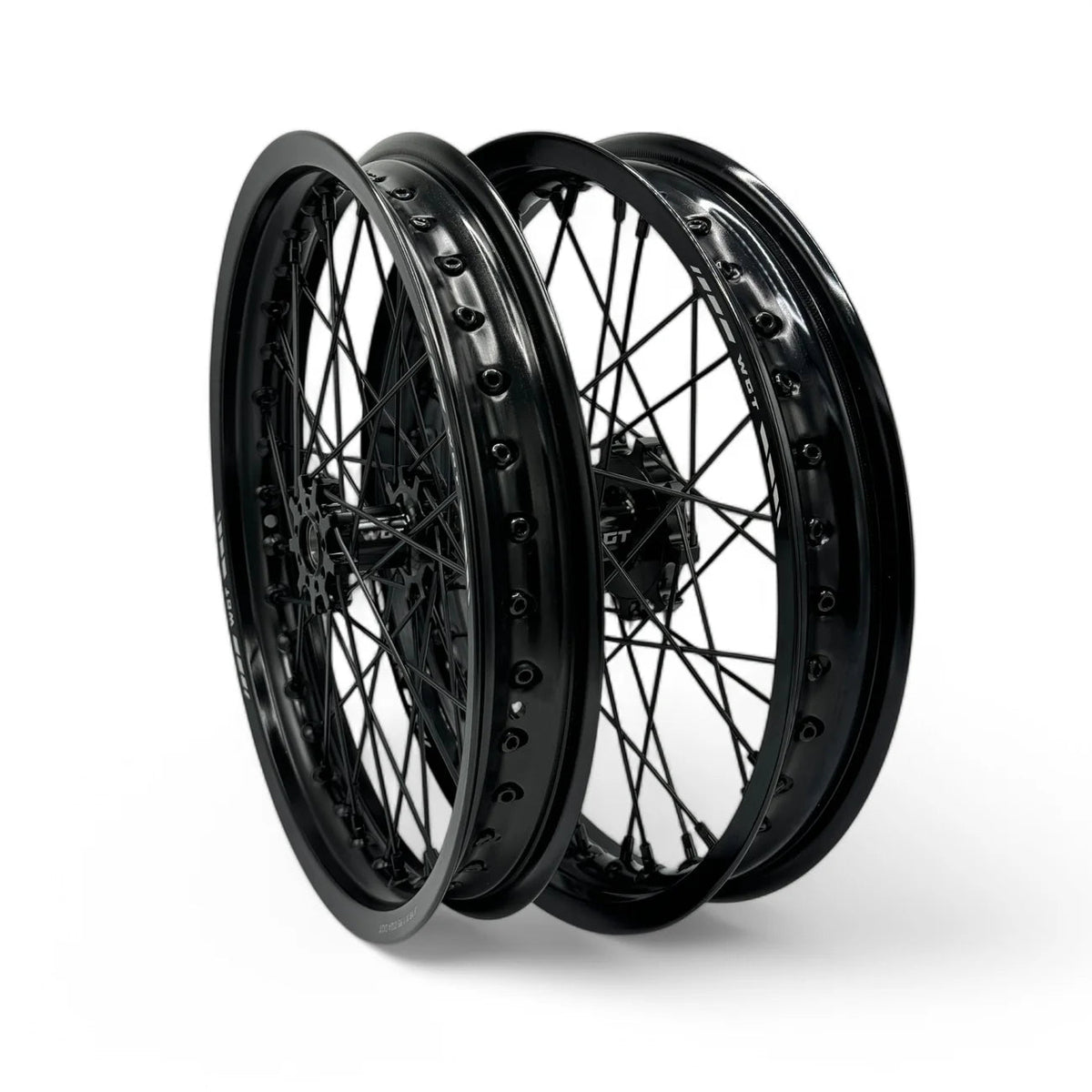 Supermoto 17x17 Wheel Set - Pinned Electric