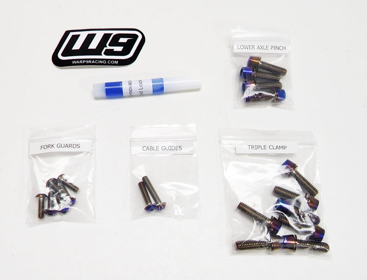 Titanium Fork Bolts - Pinned Electric
