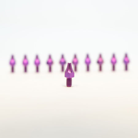 Titanium Prickly Footpeg Pins - Pinned Electric