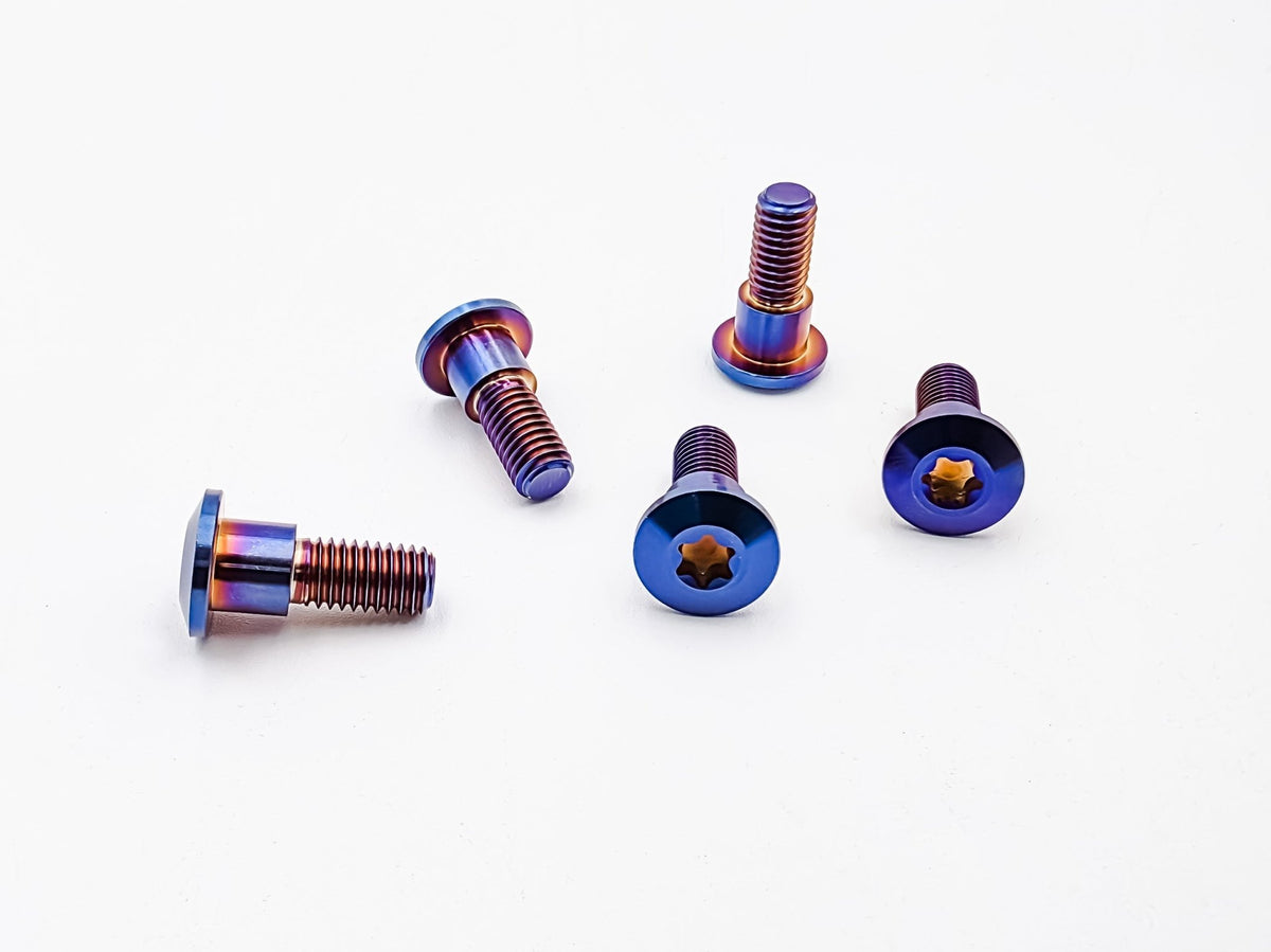 Titanium Rear Sprocket Bolts – Talaria MX5 (Burnt Blue) - Pinned Electric