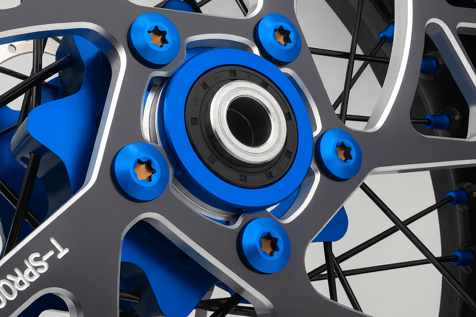 Titanium Rear Sprocket Bolts – Talaria MX5 (Burnt Blue) - Pinned Electric