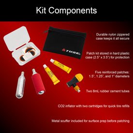 TUSK Tube Repair Kit W/CO2 Inflator - Pinned Electric