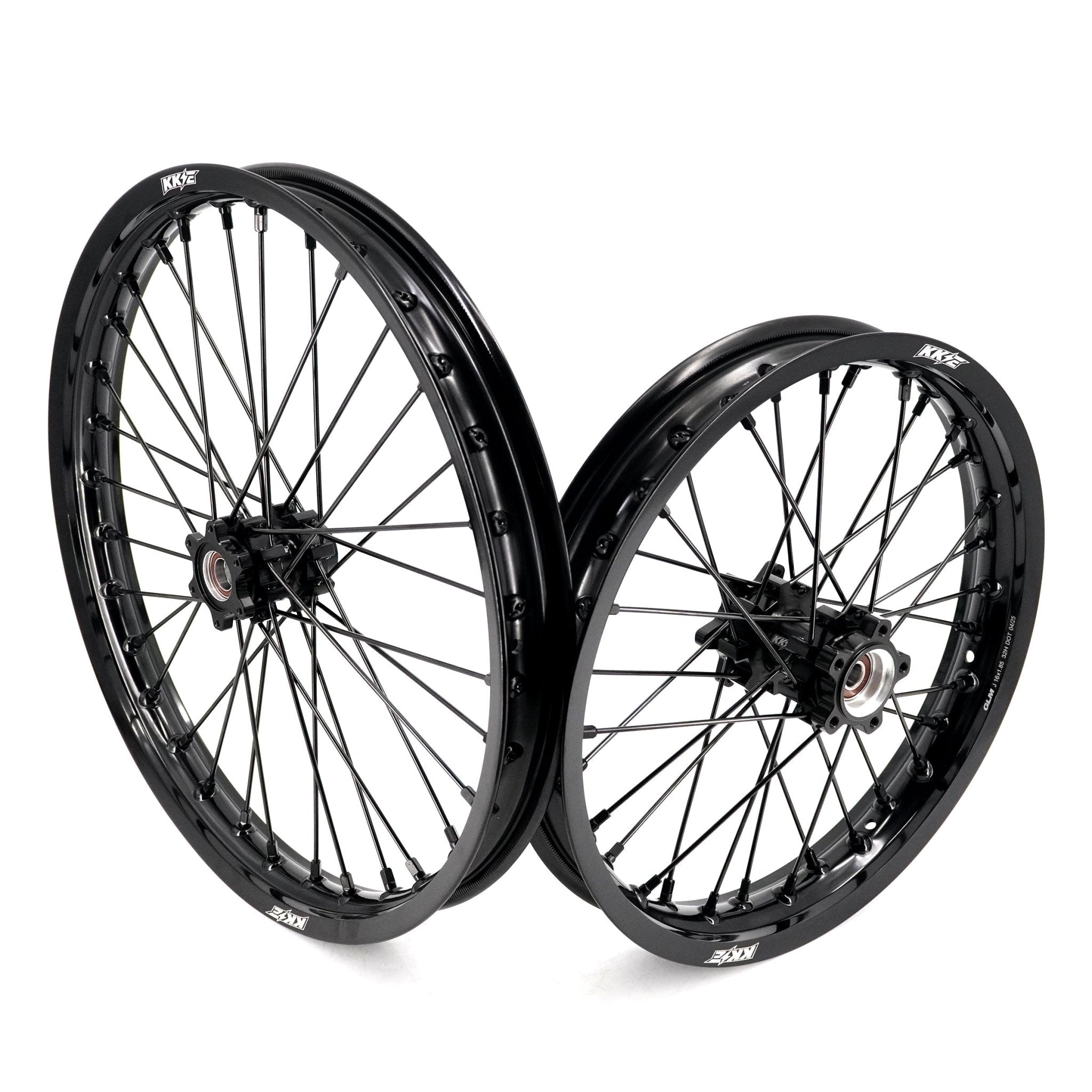 US Stock KKE 1.6*19" & 1.85*16" E-Moto Wheels Rims Fit E-Ride PRO-SS 3.0/ E-Ride PRO SR Black - Pinned Electric