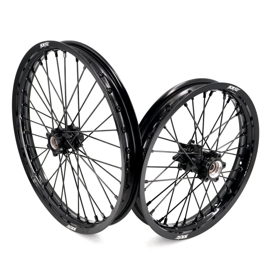 US Stock KKE 1.6*19" & 1.85*16" E-Moto Wheels Rims Fit E-Ride PRO-SS 3.0/ E-Ride PRO SR Black - Pinned Electric