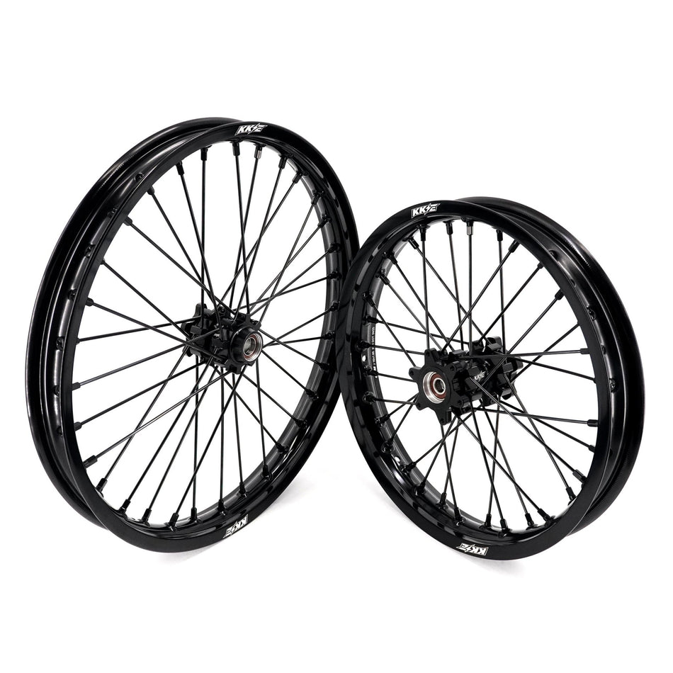 US Stock KKE 1.6*19" & 1.85*16" E-Moto Wheels Rims Fit E-Ride PRO-SS 3.0/ E-Ride PRO SR Black - Pinned Electric