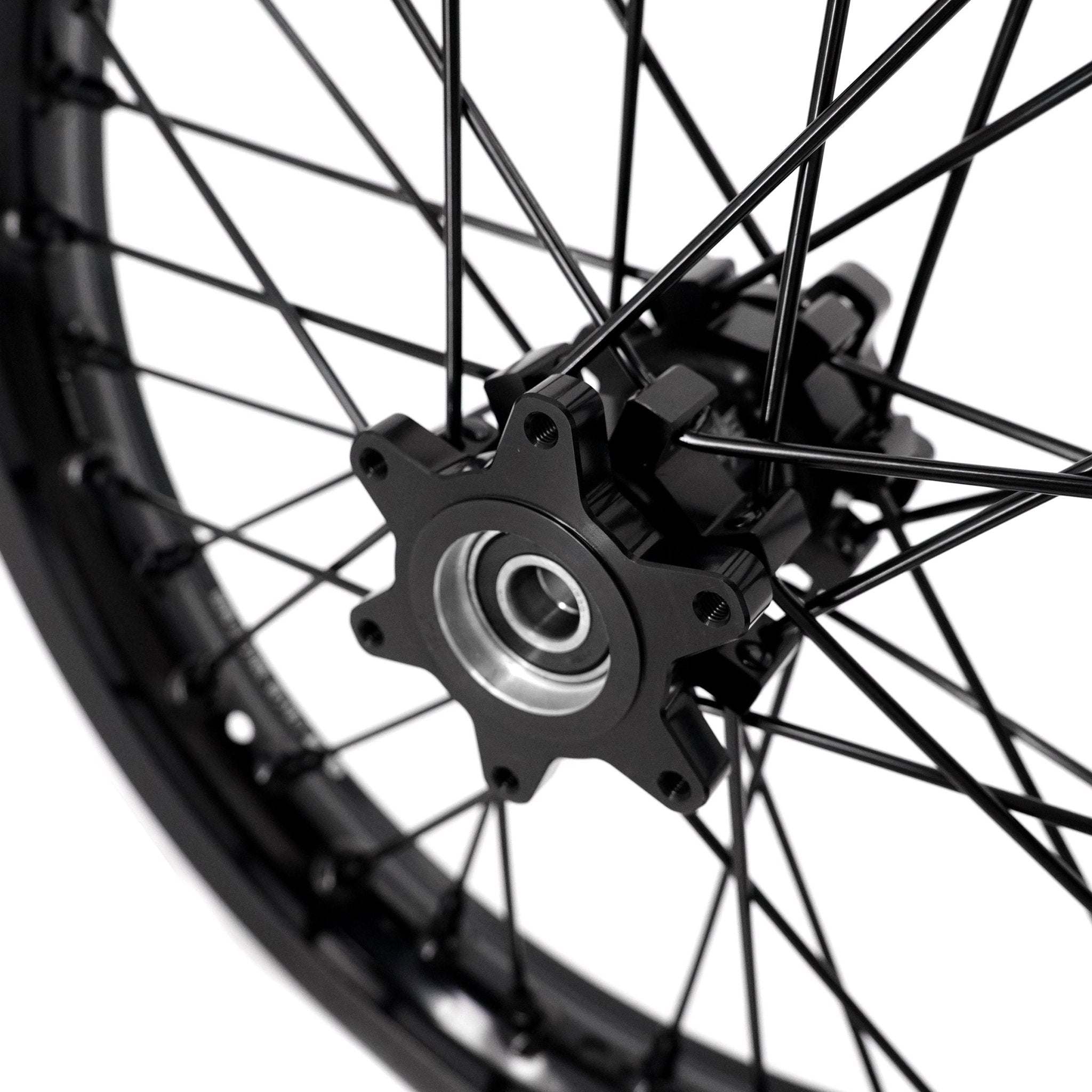 US Stock KKE 1.6*19" & 1.85*16" E-Moto Wheels Rims Fit E-Ride PRO-SS 3.0/ E-Ride PRO SR Black - Pinned Electric