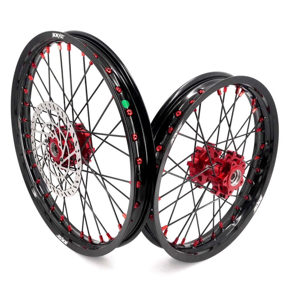 US Stock KKE 1.6*19" & 1.85*16" New Style E - bike Wheels Rim For SurRon Light Bee - X 2019 - 2025 Red Nipples - Pinned Electric