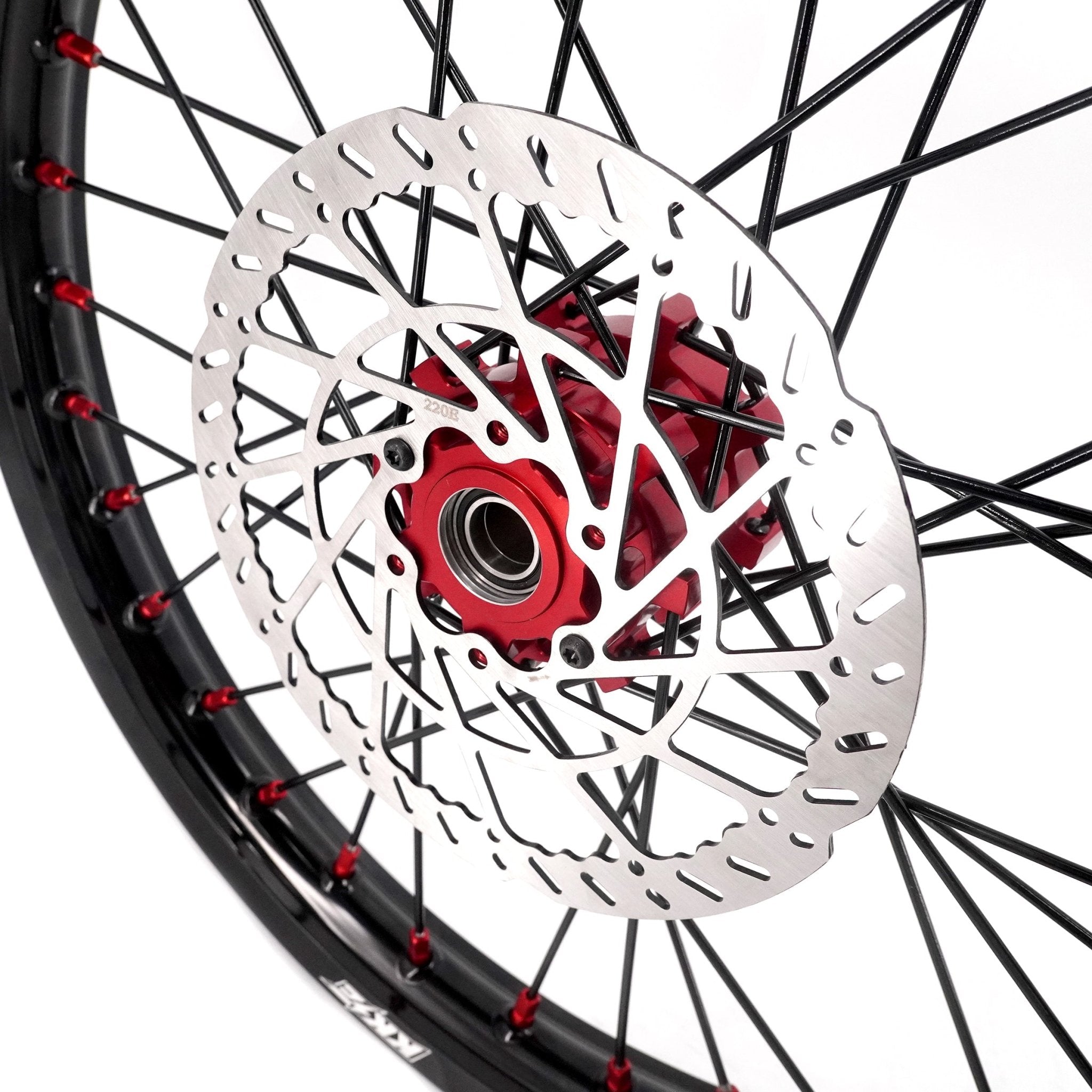 US Stock KKE 1.6*19" & 1.85*16" New Style E - bike Wheels Rim For SurRon Light Bee - X 2019 - 2025 Red Nipples - Pinned Electric