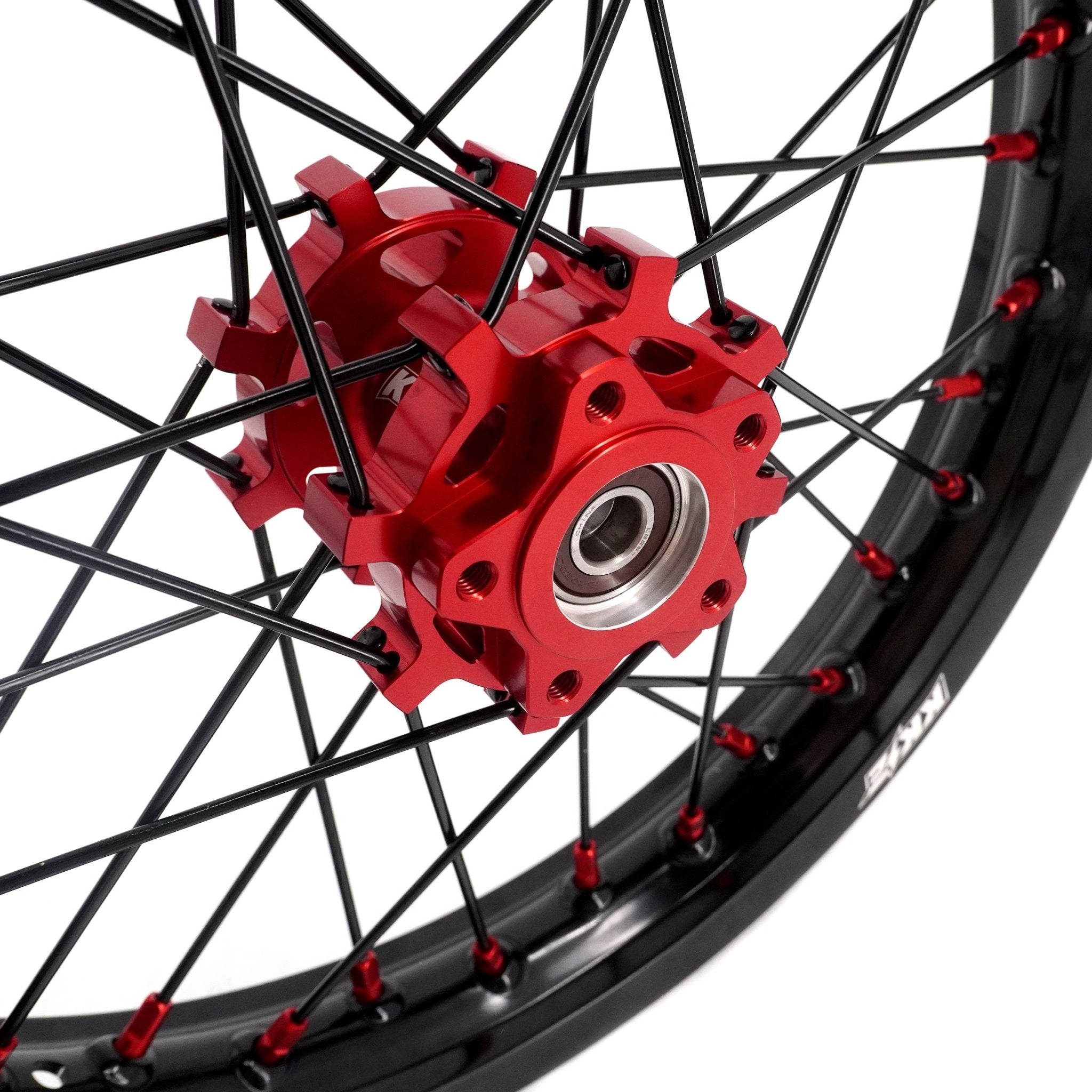 US Stock KKE 1.6*19" & 1.85*16" New Style E - bike Wheels Rim For SurRon Light Bee - X 2019 - 2025 Red Nipples - Pinned Electric