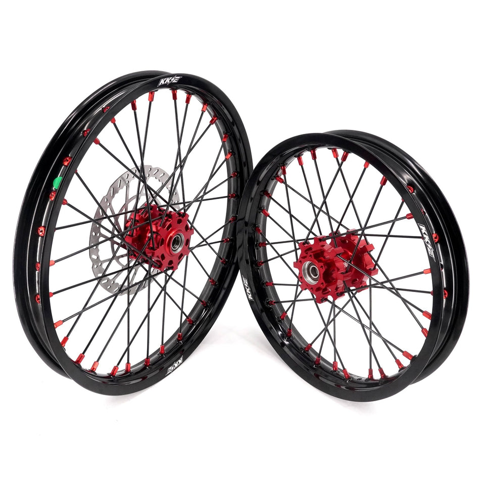 US Stock KKE 1.6*19" & 1.85*16" New Style E - bike Wheels Rim For SurRon Light Bee - X 2019 - 2025 Red Nipples - Pinned Electric