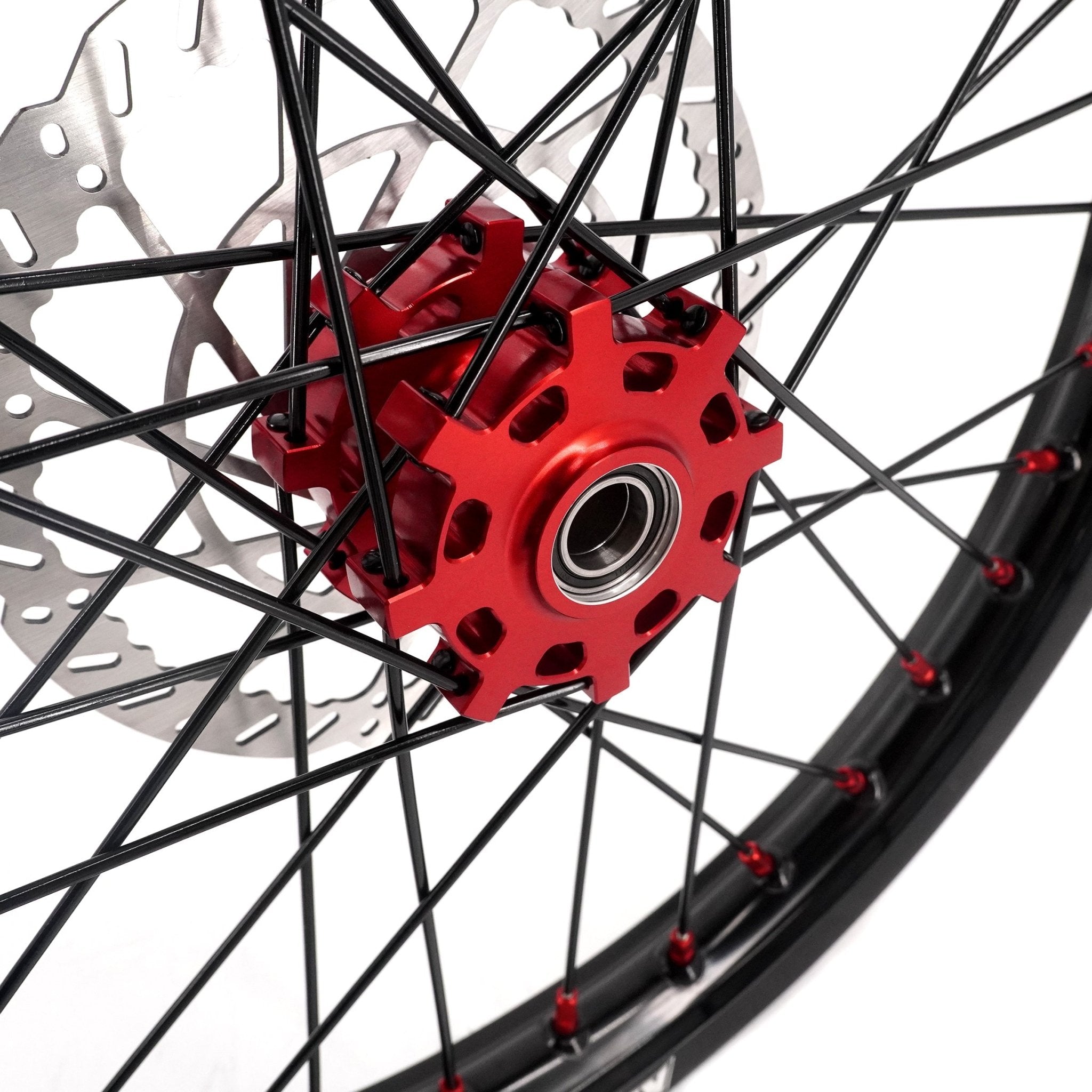 US Stock KKE 1.6*19" & 1.85*16" New Style E - bike Wheels Rim For SurRon Light Bee - X 2019 - 2025 Red Nipples - Pinned Electric