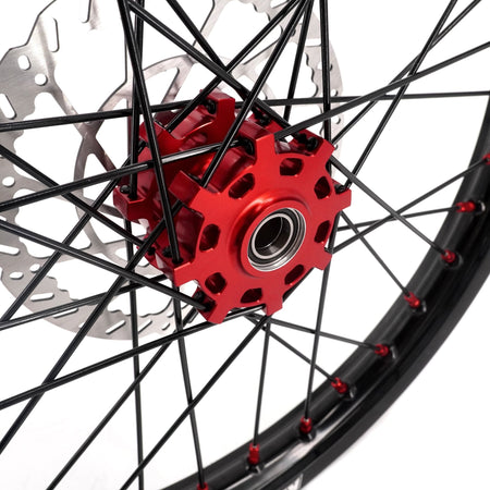 US Stock KKE 1.6*19" & 1.85*16" New Style E - bike Wheels Rim For SurRon Light Bee - X 2019 - 2025 Red Nipples - Pinned Electric