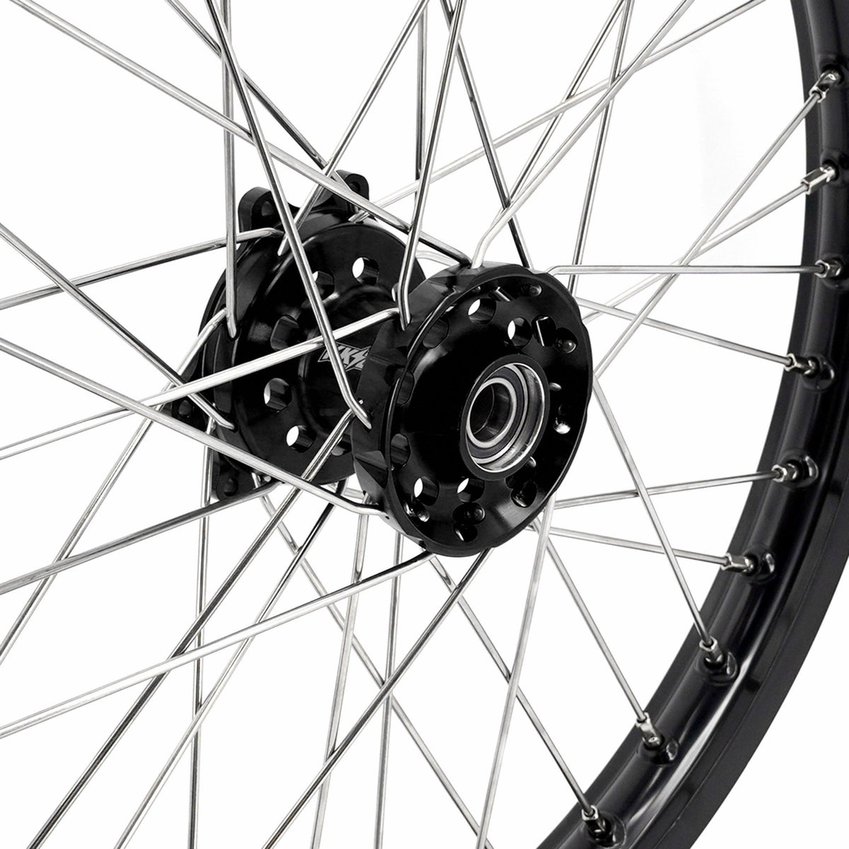 US Stock KKE 1.6*21" E - bike Spoke Wheels Rim Fit For SurRon Ultra Bee 2023 - 2025 Silver Nipples & Silver Spokes - Pinned Electric