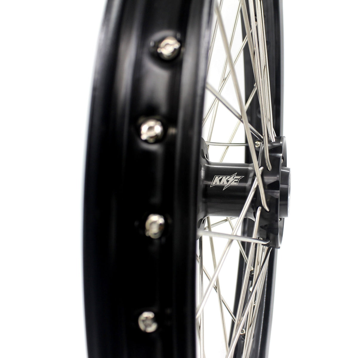 US Stock KKE 1.6*21" E - bike Spoke Wheels Rim Fit For SurRon Ultra Bee 2023 - 2025 Silver Nipples & Silver Spokes - Pinned Electric