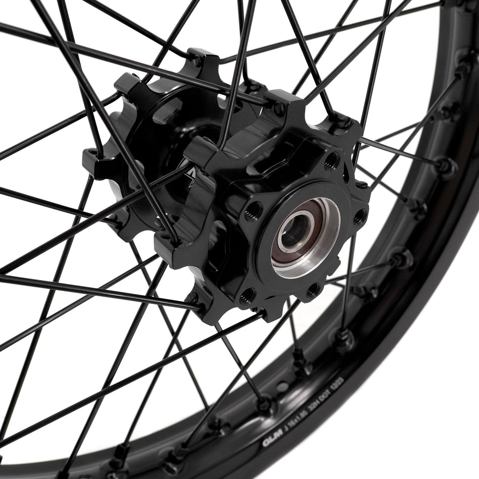 US Stock KKE 1.85*16" All - black Rear Rims Fit Talaria Sting MX3 / Talaria Sting R MX4 E - bike Wheels - Pinned Electric
