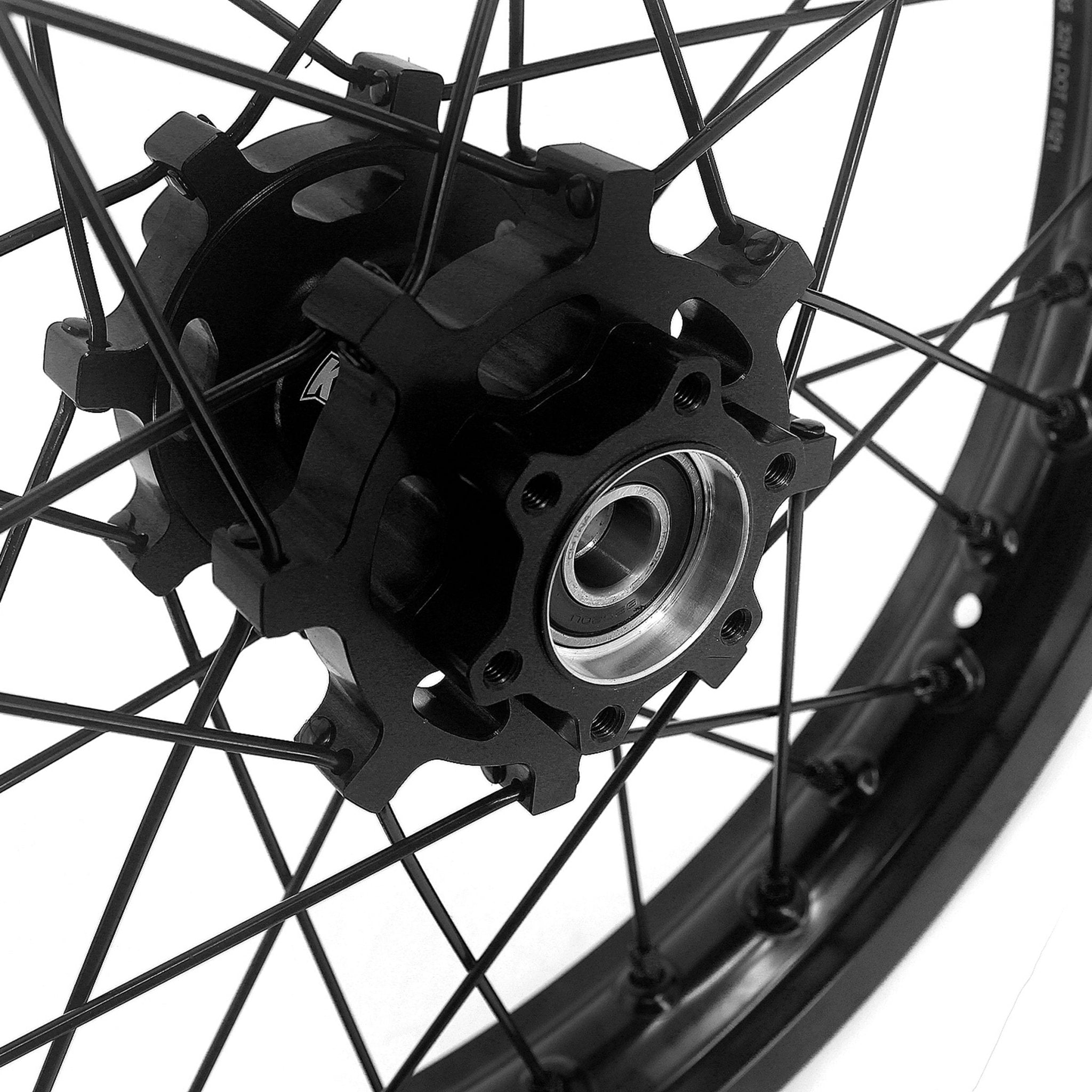US Stock KKE 1.85*16" Electric Dirtbike Rear Wheels Rim Fit SurRon Light Bee - X 2019 - 2025 All Black - Pinned Electric