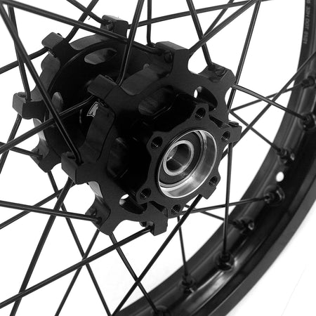 US Stock KKE 1.85*16" Electric Dirtbike Rear Wheels Rim Fit SurRon Light Bee - X 2019 - 2025 All Black - Pinned Electric