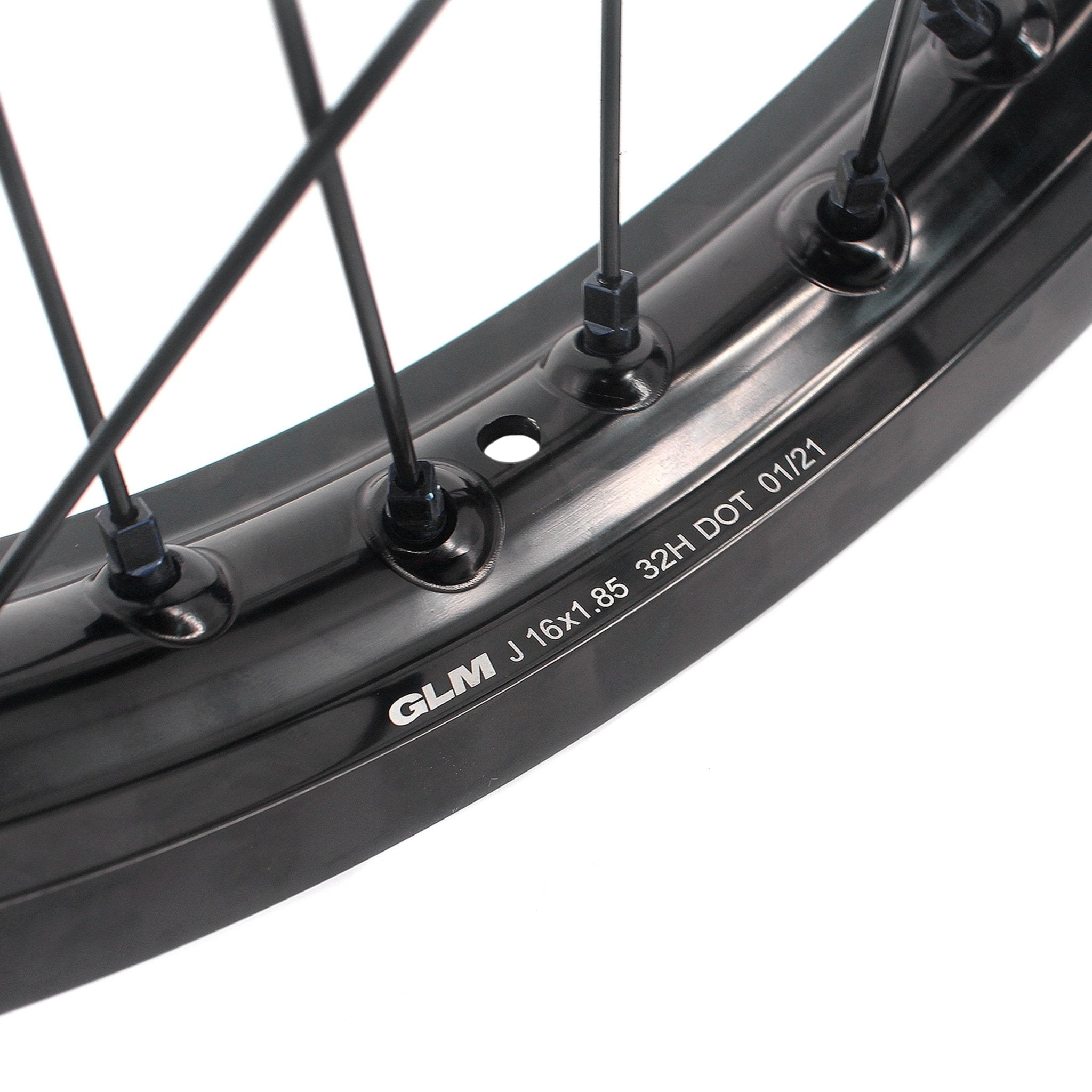 US Stock KKE 1.85*16" Electric Dirtbike Rear Wheels Rim Fit SurRon Light Bee - X 2019 - 2025 All Black - Pinned Electric