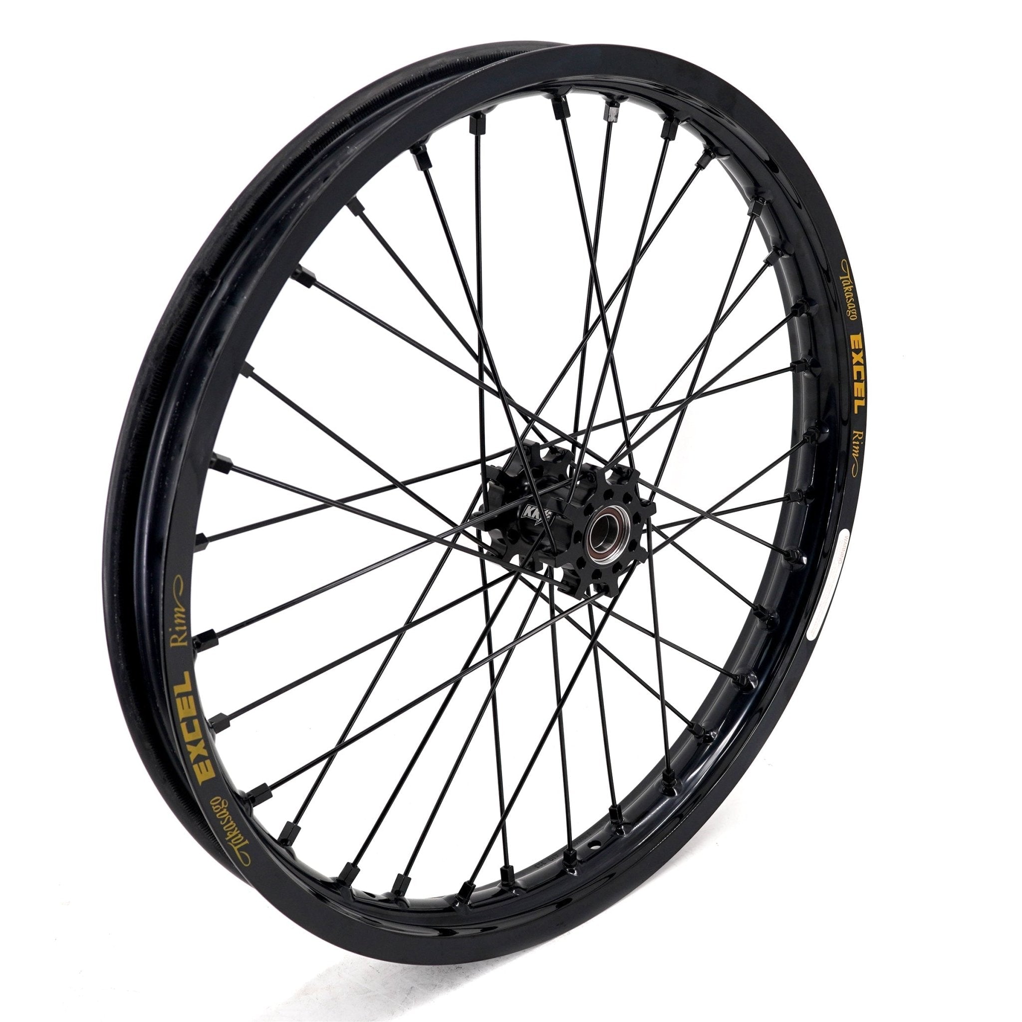 US Stock KKE 19" 16" Spoke Alloy Wheels Fit Talaria Sting MX3 / R MX4 Electric E - bike Black Takasago EXCEL Rims - Pinned Electric