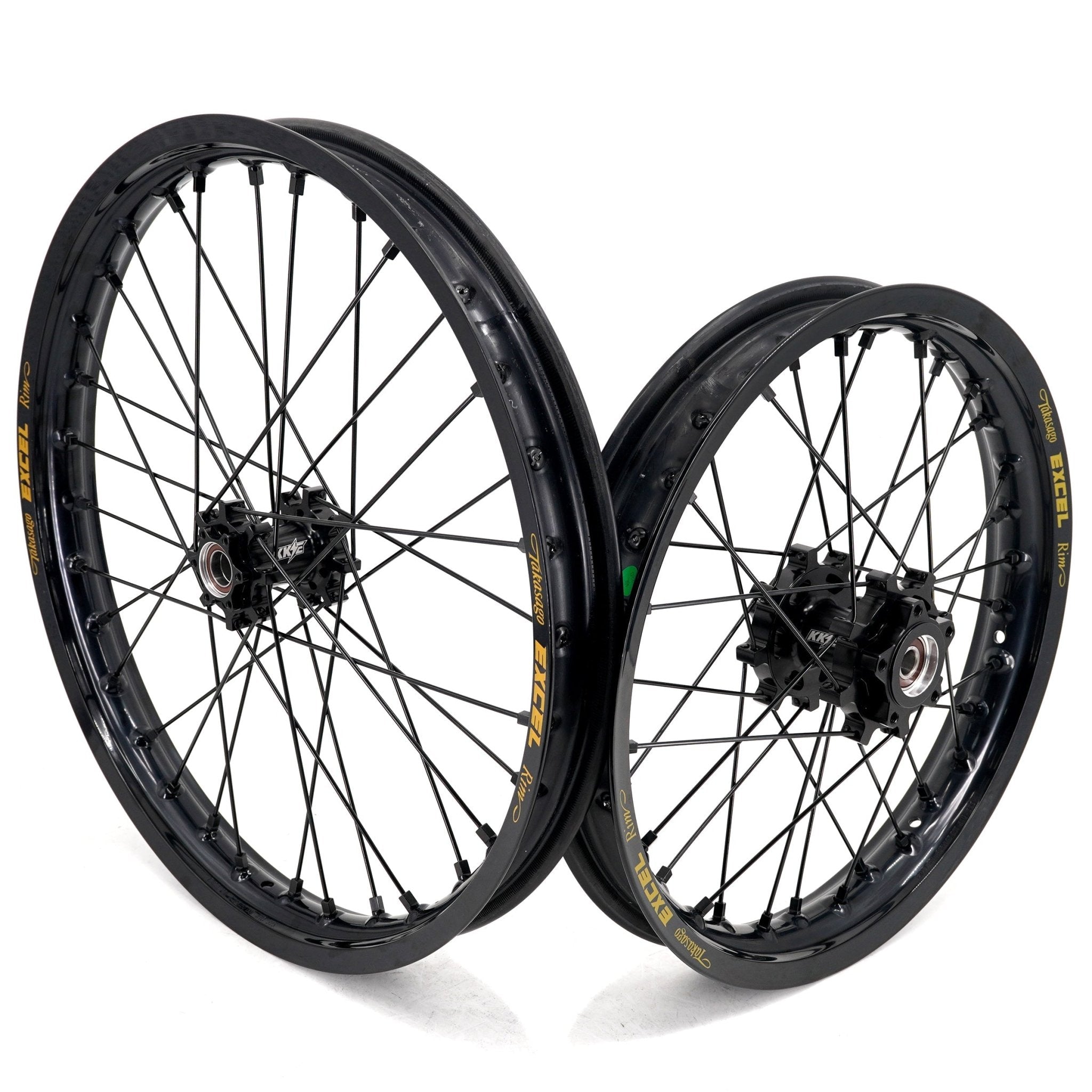 US Stock KKE 19" 16" Spoke Alloy Wheels Fit Talaria Sting MX3 / R MX4 Electric E - bike Black Takasago EXCEL Rims - Pinned Electric