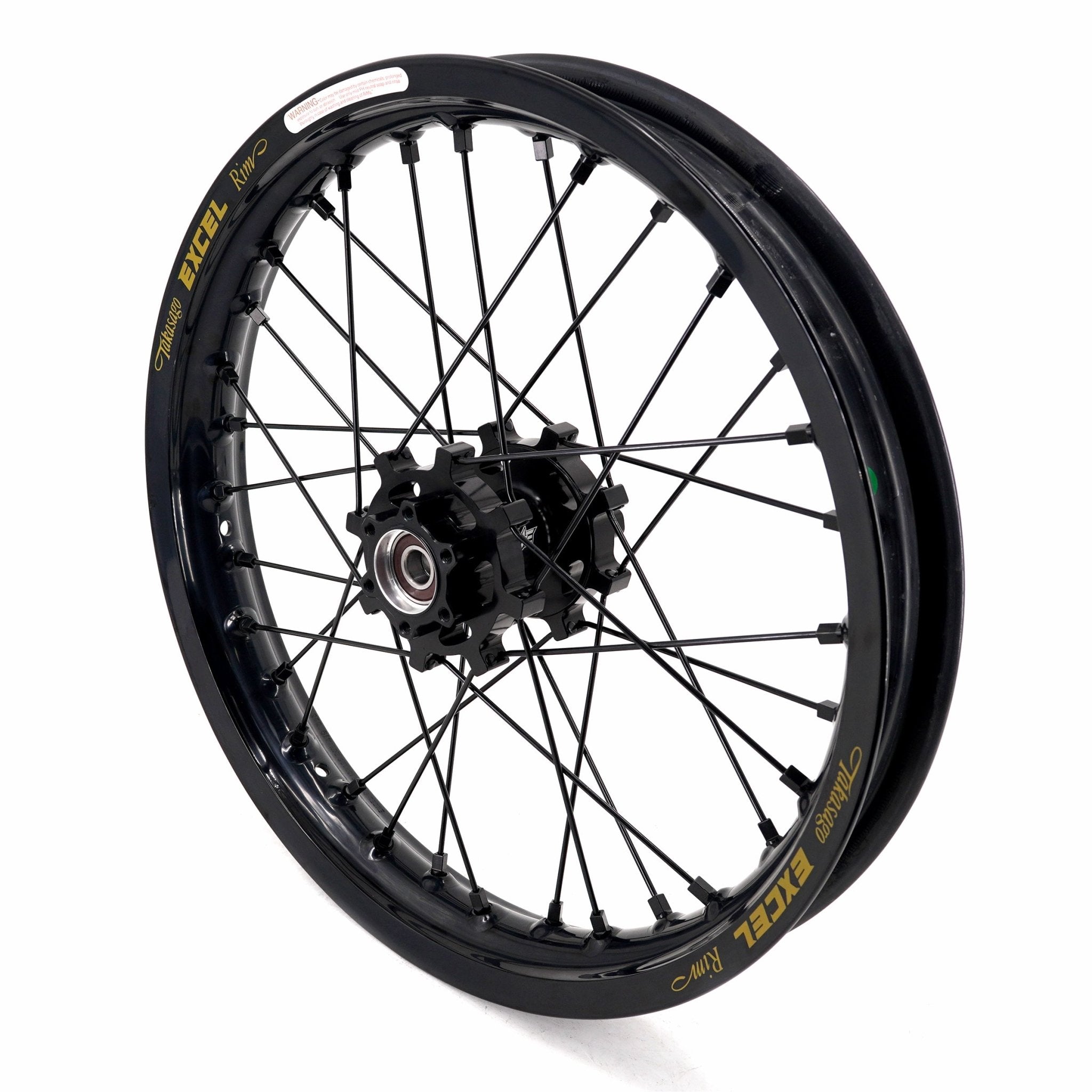 US Stock KKE 19" 16" Spoke Alloy Wheels Fit Talaria Sting MX3 / R MX4 Electric E - bike Black Takasago EXCEL Rims - Pinned Electric
