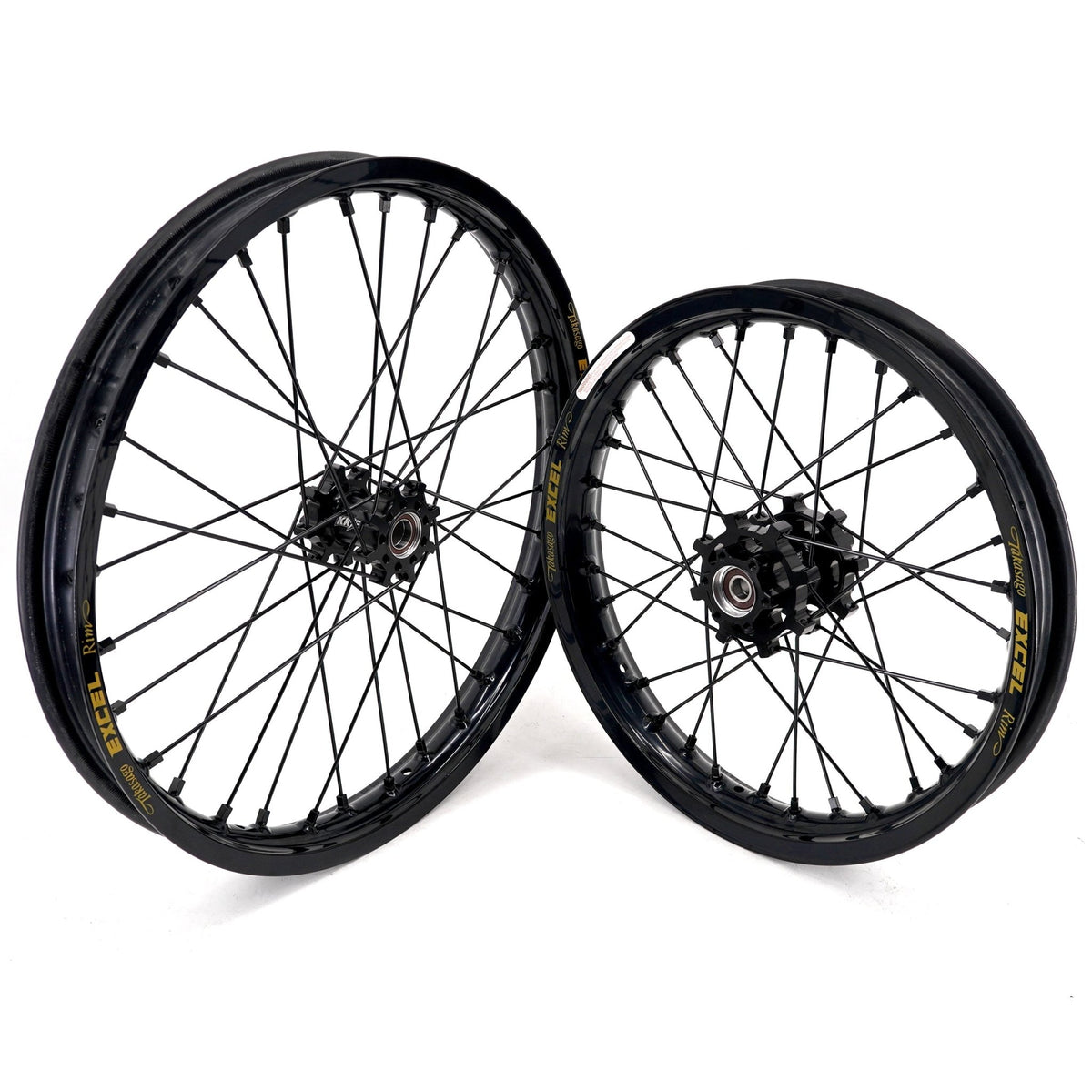 US Stock KKE 19" 16" Spoke Alloy Wheels Fit Talaria Sting MX3 / R MX4 Electric E - bike Black Takasago EXCEL Rims - Pinned Electric