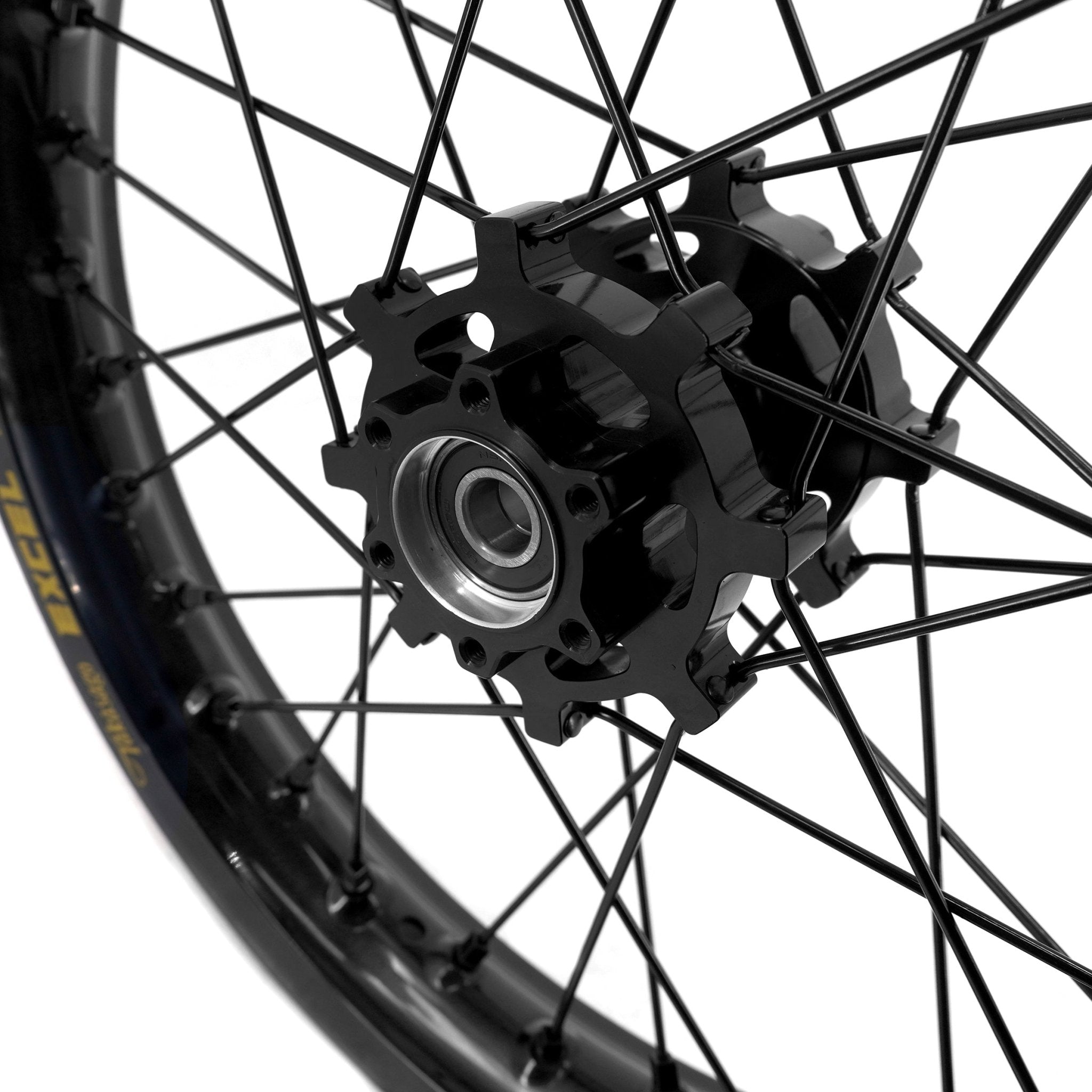 US Stock KKE 19" 16" Spoke Alloy Wheels Fit Talaria Sting MX3 / R MX4 Electric E - bike Black Takasago EXCEL Rims - Pinned Electric