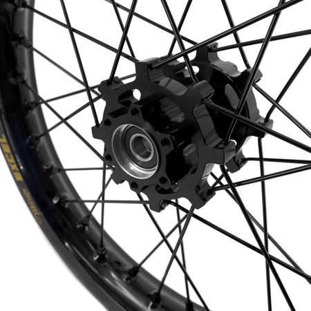 US Stock KKE 19" 16" Spoke Alloy Wheels Fit Talaria Sting MX3 / R MX4 Electric E - bike Black Takasago EXCEL Rims - Pinned Electric