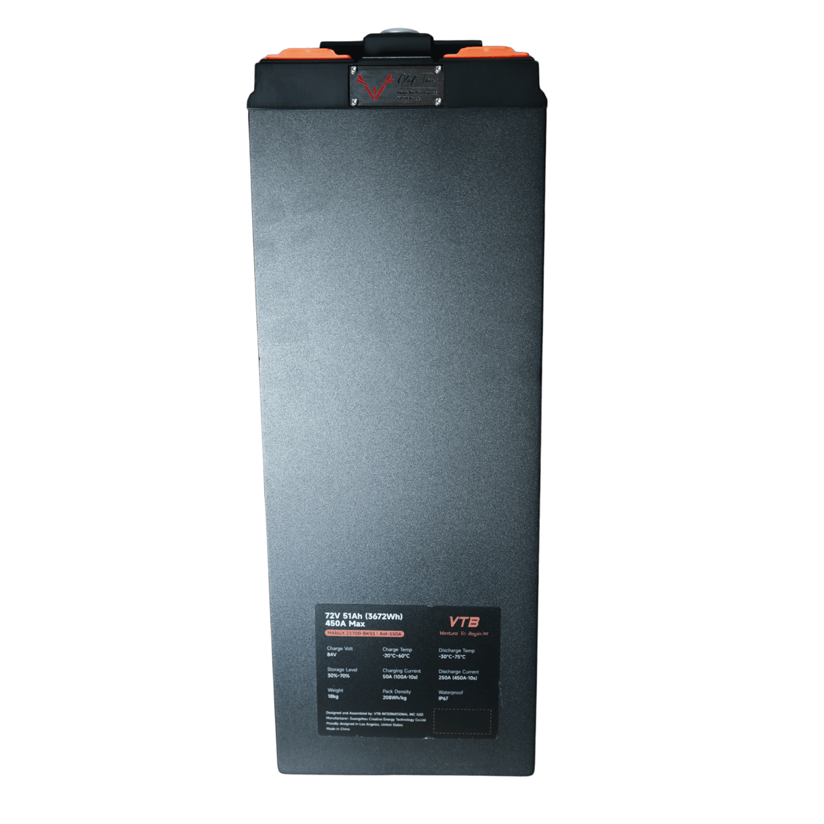 Ventus Battery EVO GT 72V 51Ah (Surron Light Bee Fitment) - Pinned Electric