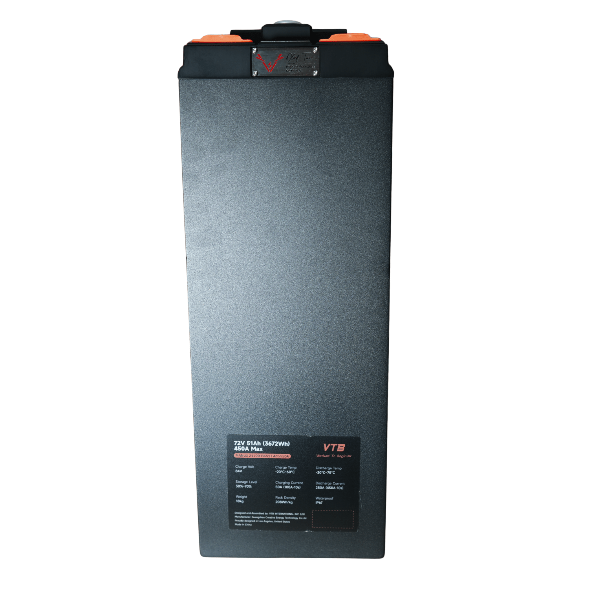 Ventus Battery EVO GT 72V 51Ah (Surron Light Bee Fitment) - Pinned Electric