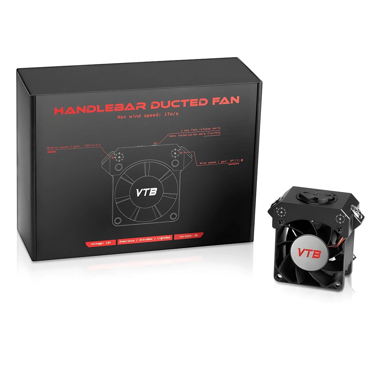 Ventus Handlebar Fan - Pinned Electric