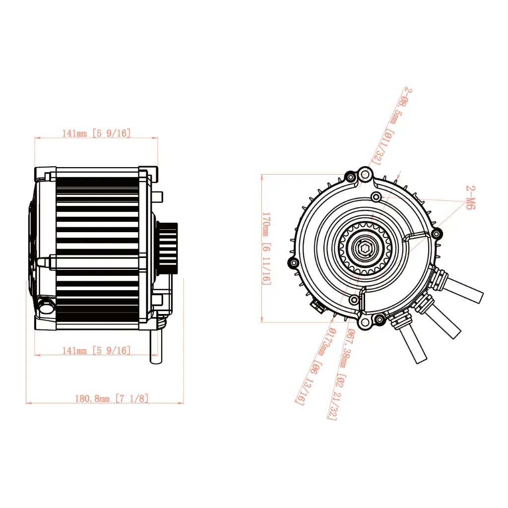 Ventus Ryuga 81kW Motor - Pinned Electric
