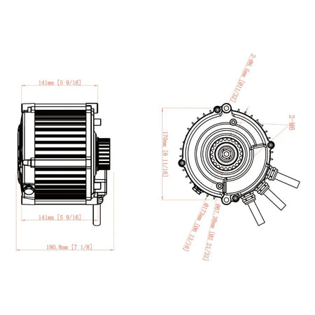 Ventus Ryuga 81kW Motor - Pinned Electric