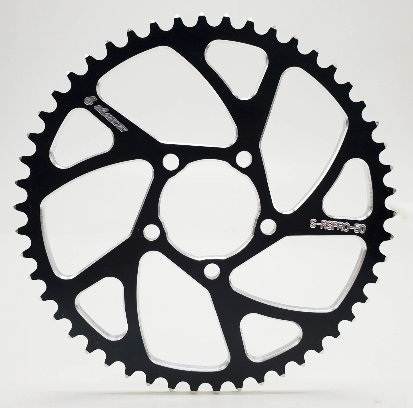 Warp9 Racing E - Moto Sprocket 50 Tooth Black - Pinned Electric